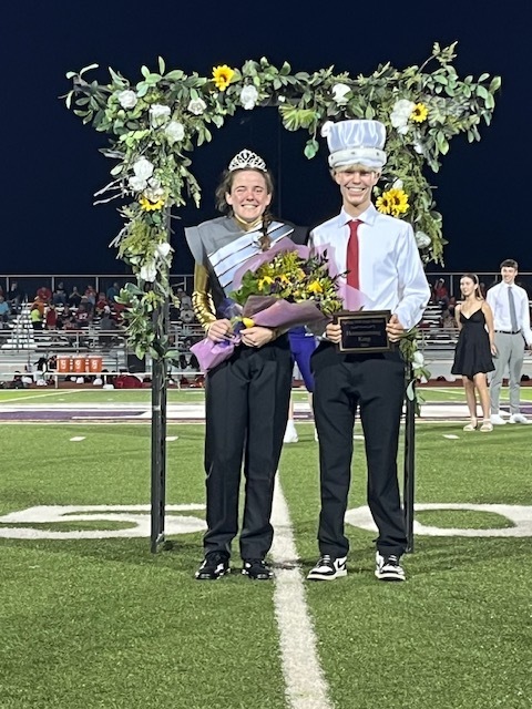 SHHS Homecoming Queen Lily Meek and Homecoming King Kian O'Shea