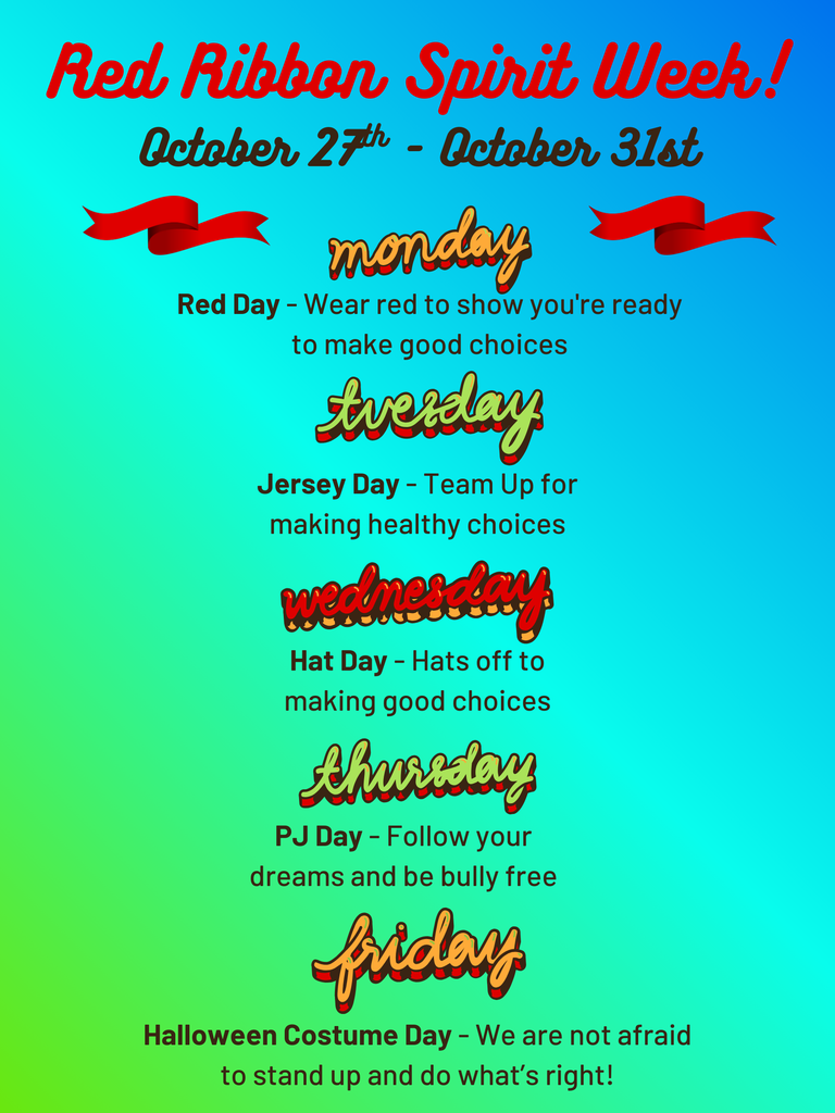 Red Ribbon Spirit Week