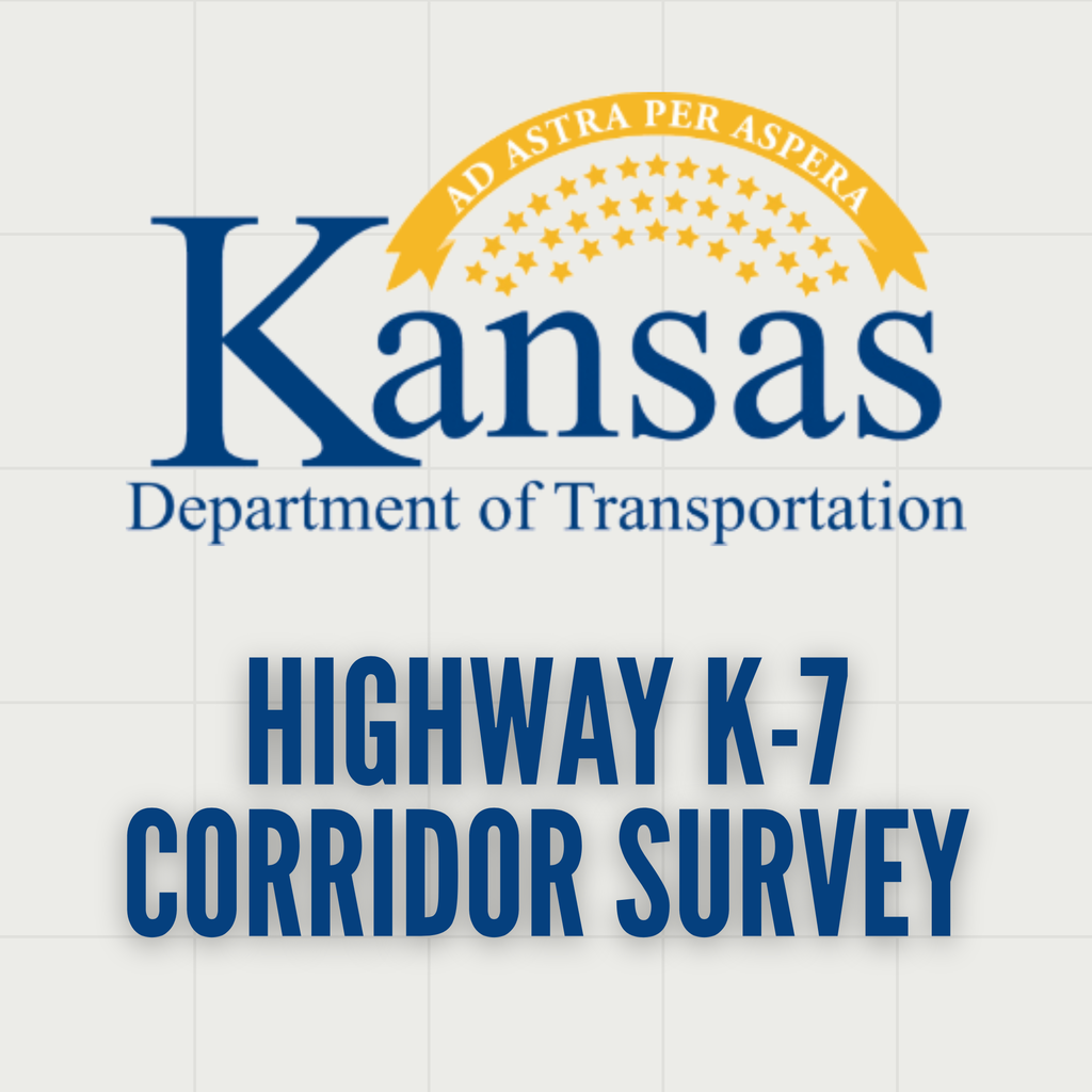 Highway K-7 Corridor Survey; Kansas Department of Transportation logo at the top