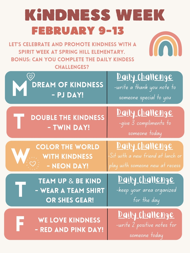 Kindness Week February 9 -13