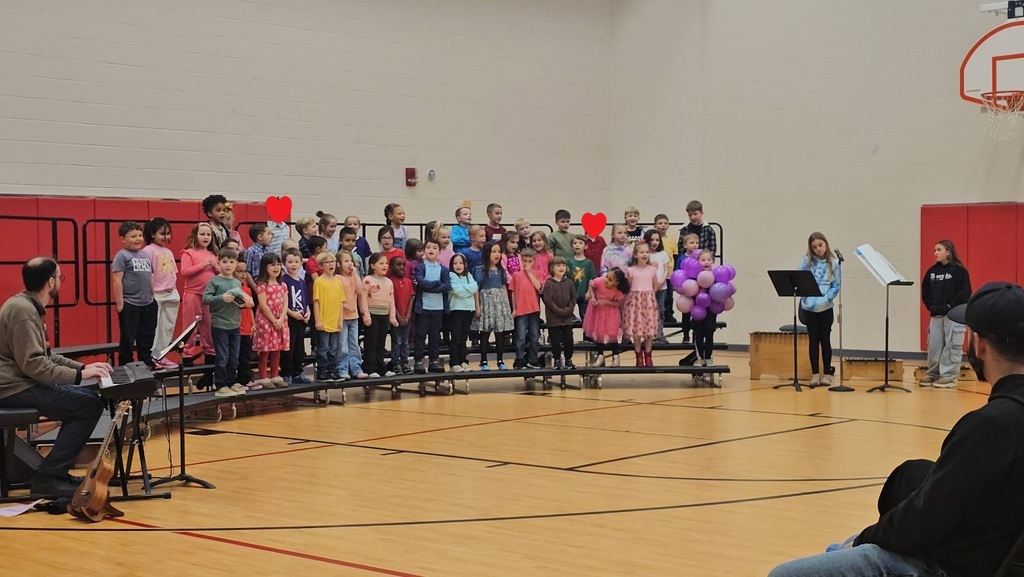 Kindergarten performs at their annual music program.