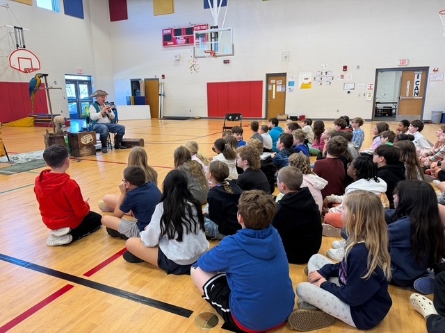 Clifton and Captain Flint came to teach 4th grade a little about Treasure Island!