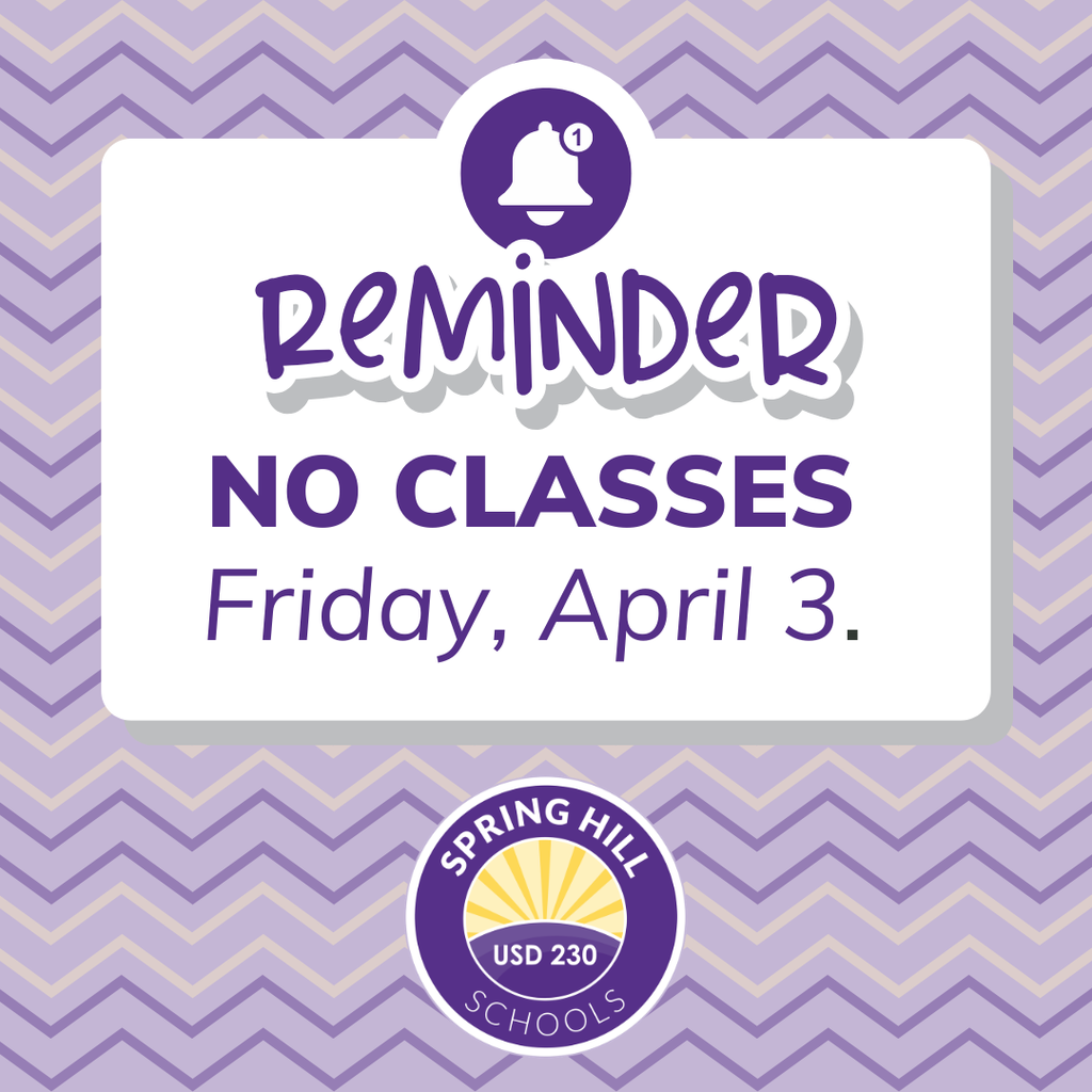 No classes April 3