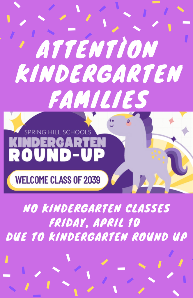 No Kindergarten classes on Friday, April 10th