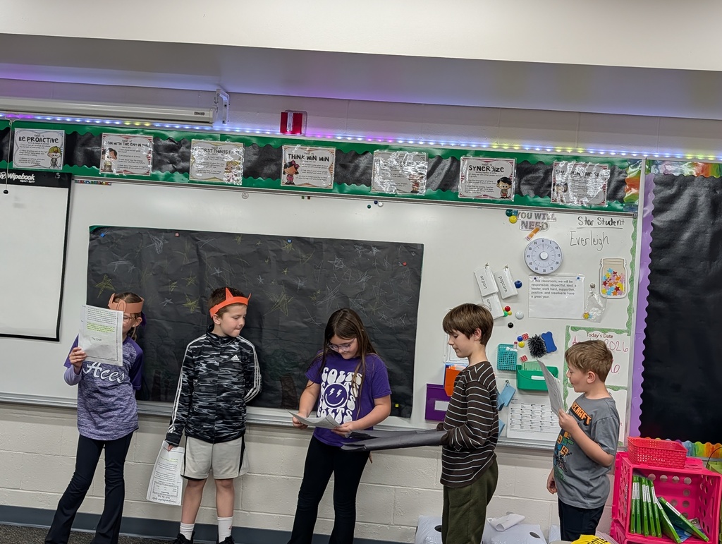 Students presenting Reader's Theater.