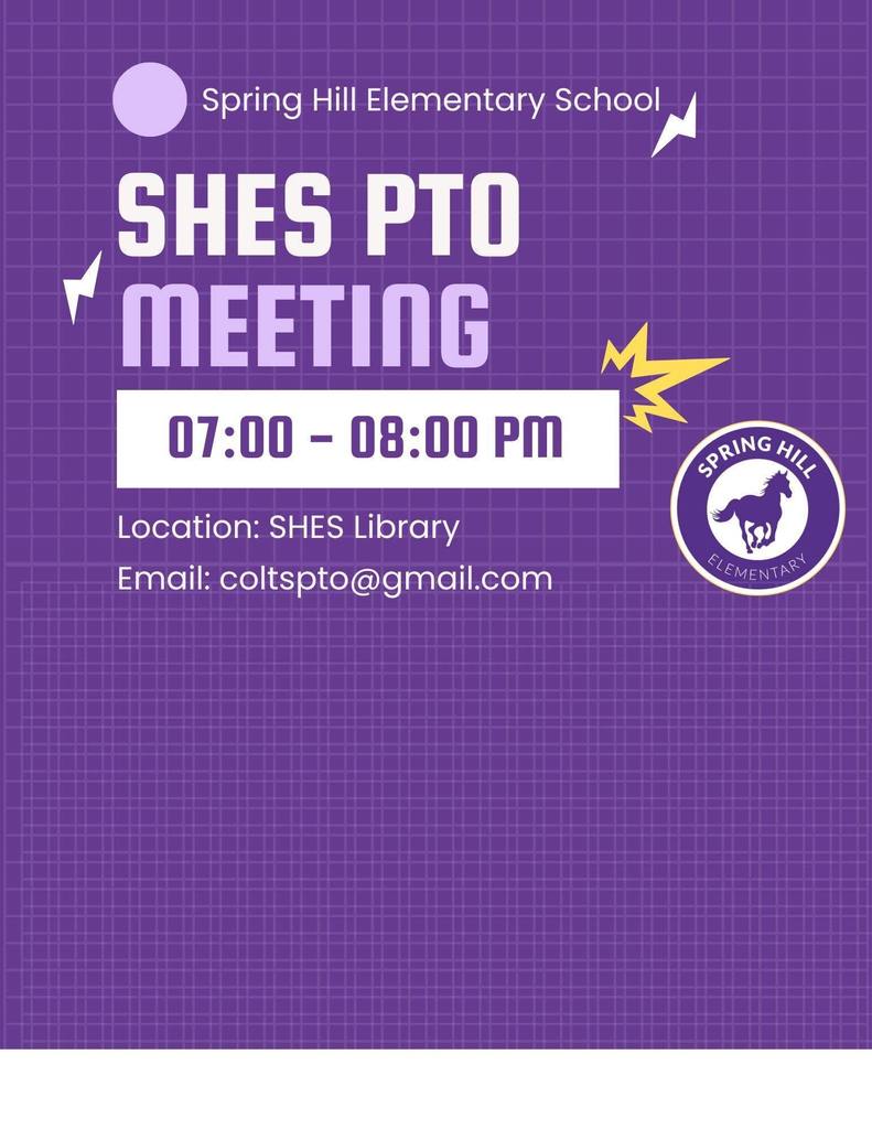 PTO Meeting tonight at 7:00 pm