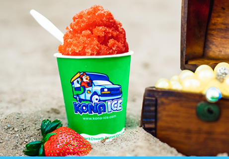 picture of red shaved ice cup