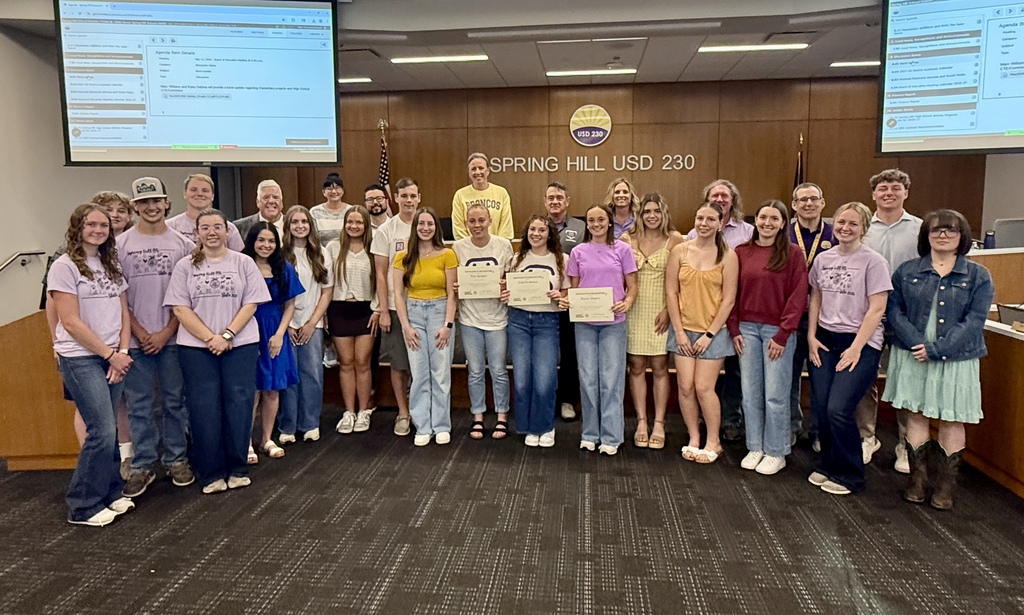 CTE Scholars and completers at the May 11 BOE Meeting