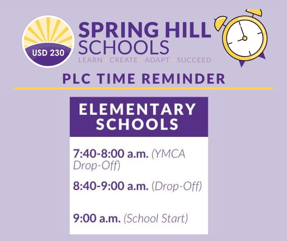 PLC reminder