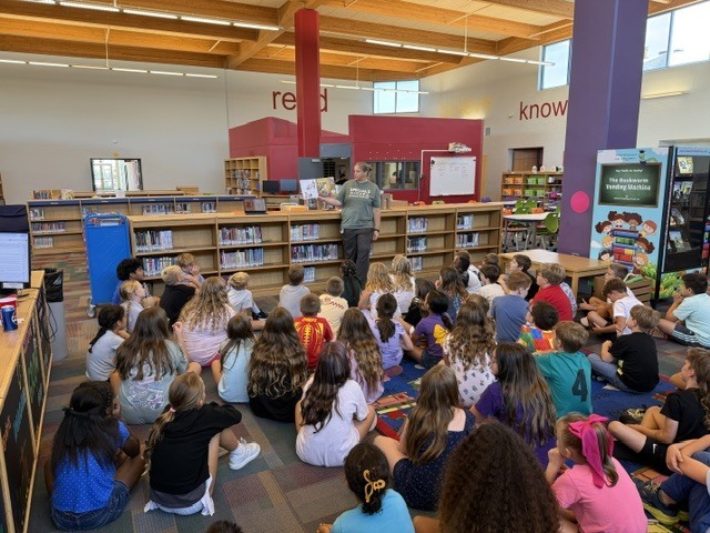Reading in the library