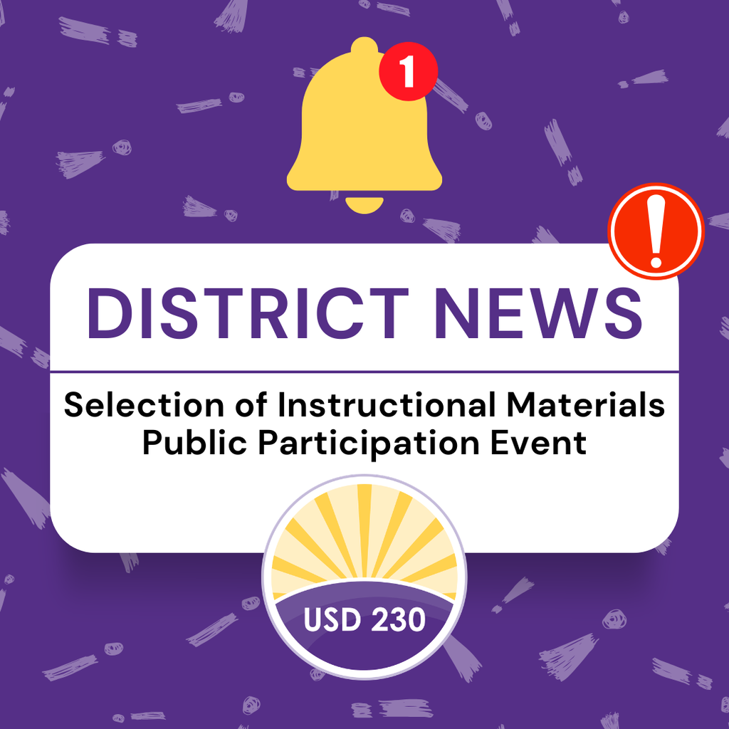 District News: Selection of Instructional Materials Public Participation Event