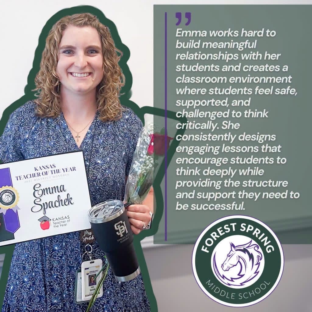 Forest Spring Teacher of the Year