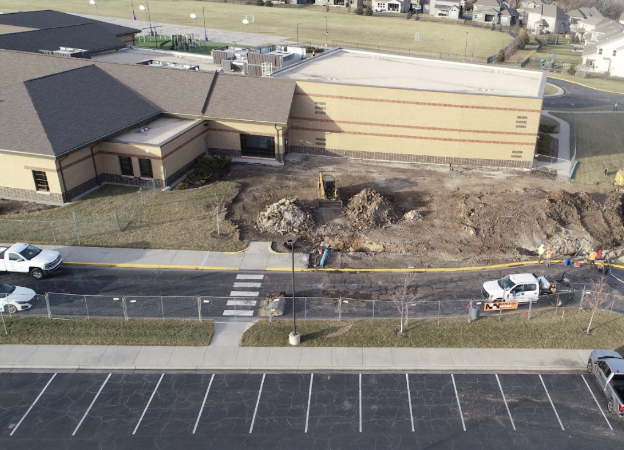 TSES Construction Site Drone Photo