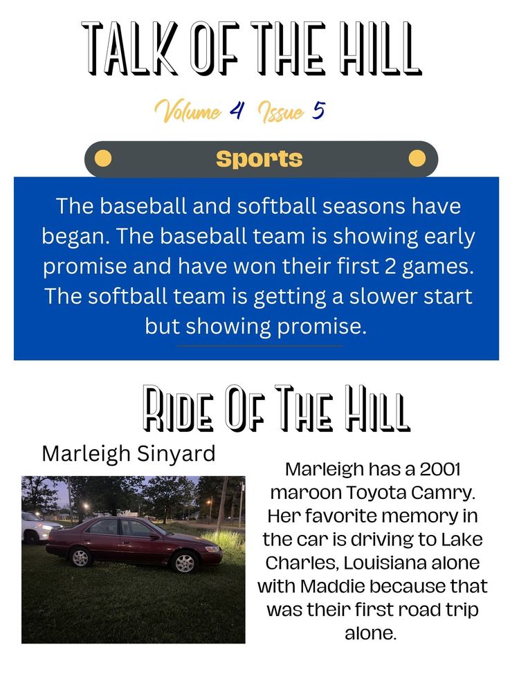 Front of school newspaper