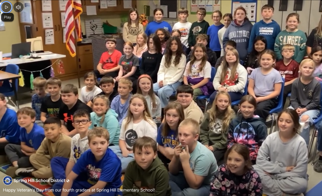 fourth graders-veterans-day