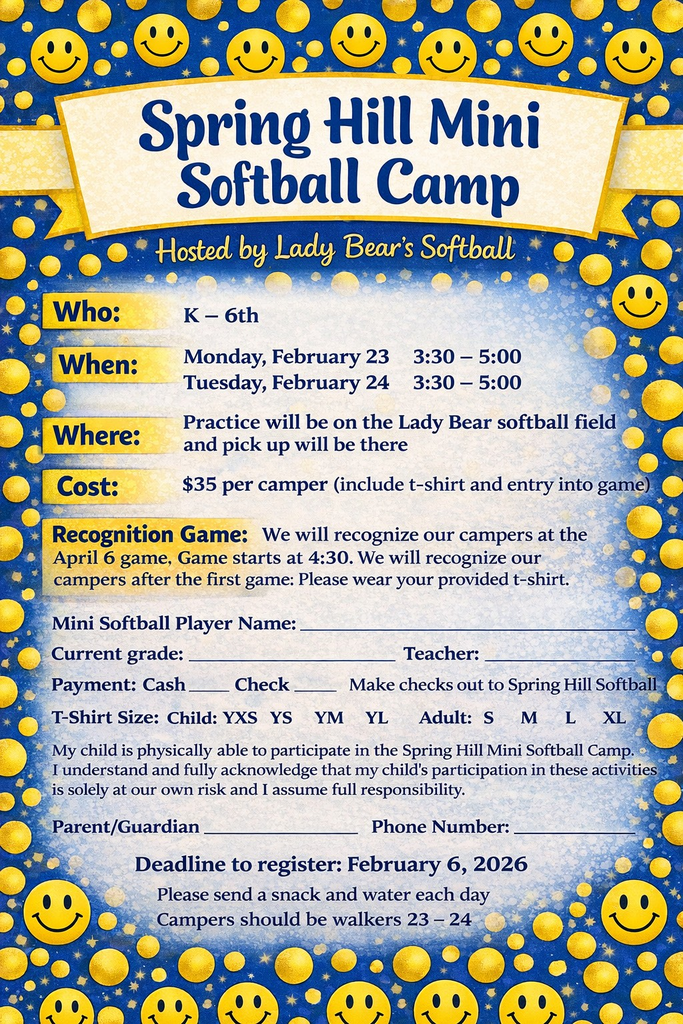 Spring Hill Mini Softball Camp