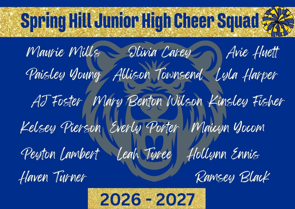 2026-2027 Spring Hill Junior High Cheer