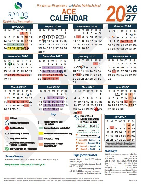 RE: ACE Calendar 
