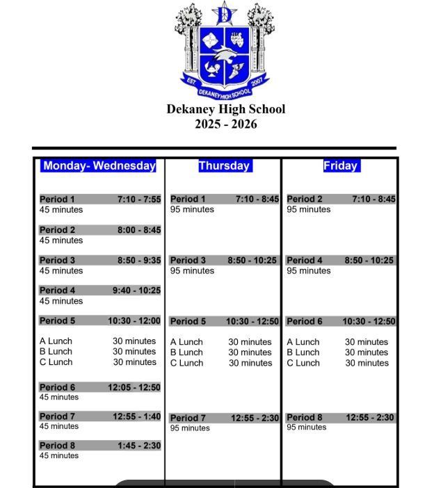 DHS 25 - 26 Bell Schedule