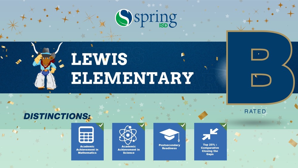 Lewis Elementary School is a B-rated campus