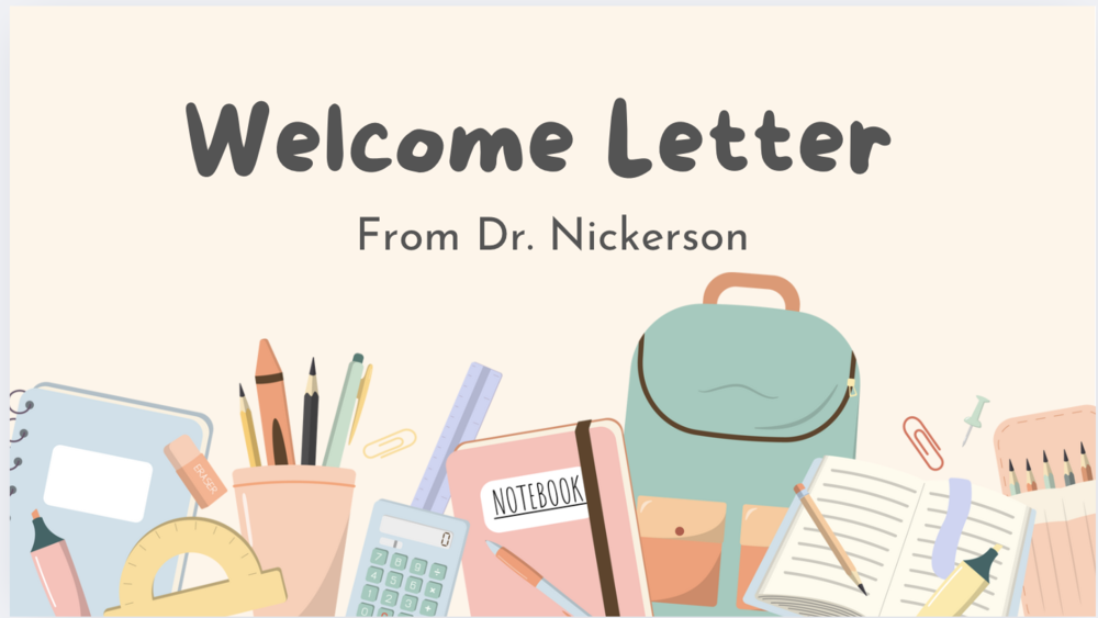 welcome letter