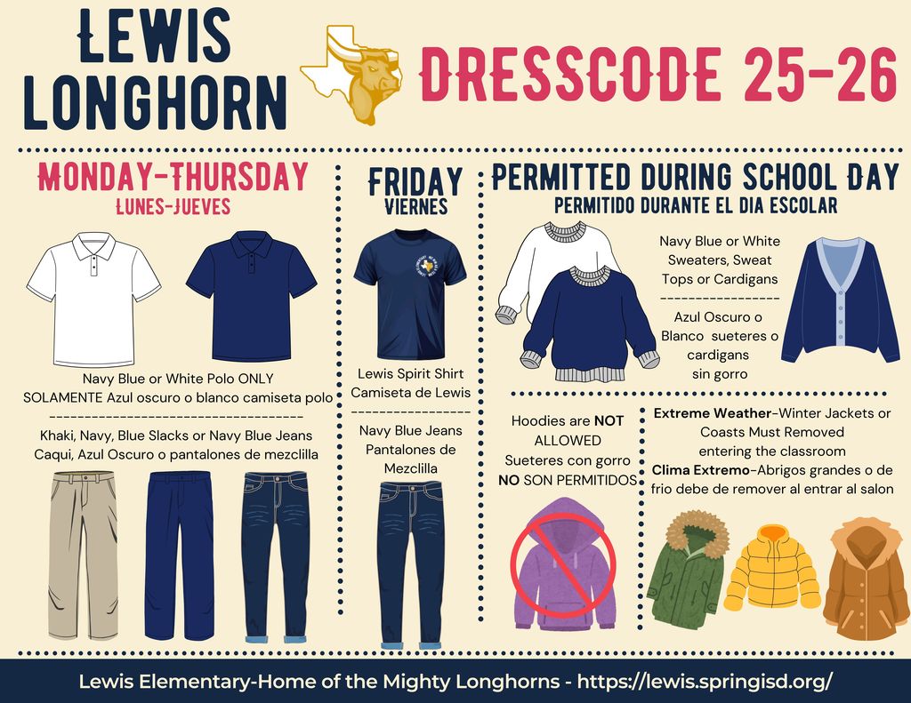Lewis Longhorn Dress Code 2025-26