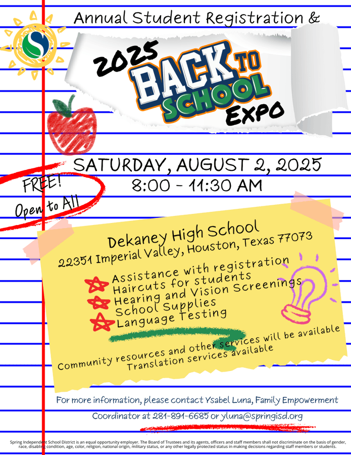 2025 SISD Back To School Expo