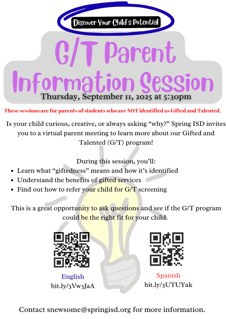 GT Parent Information Session