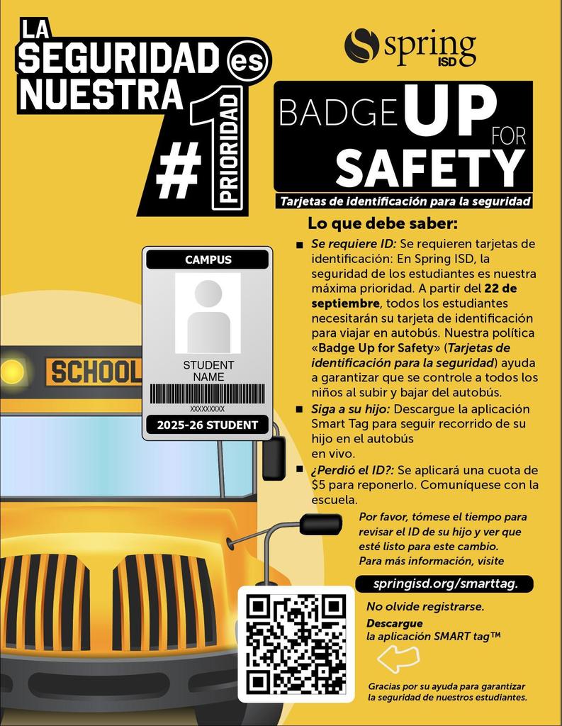 Badge Up for Safety - La seguridad es nuestra #1 prioridad