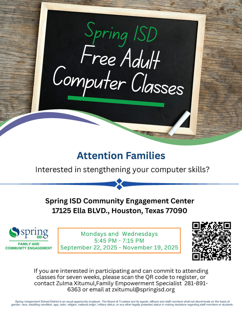 Computer class flyer