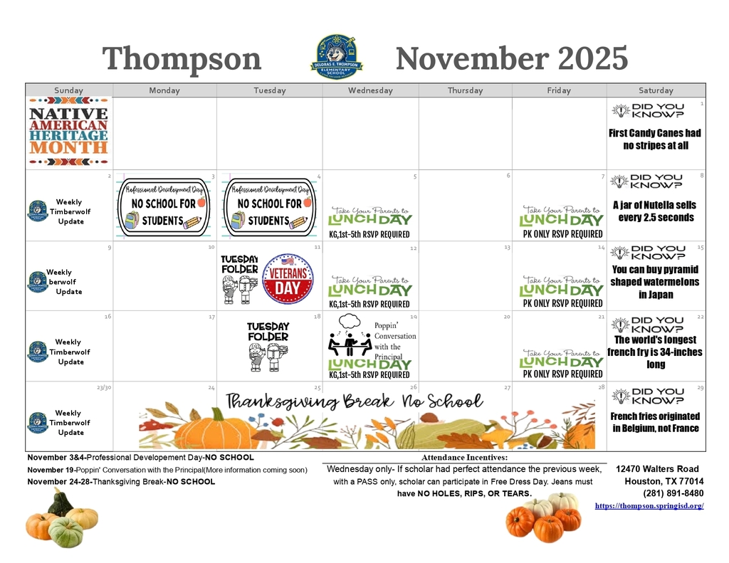 November 2025 Calendar