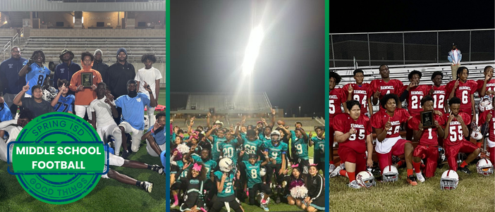 Middle School Football Champions Shine Across Spring ISD