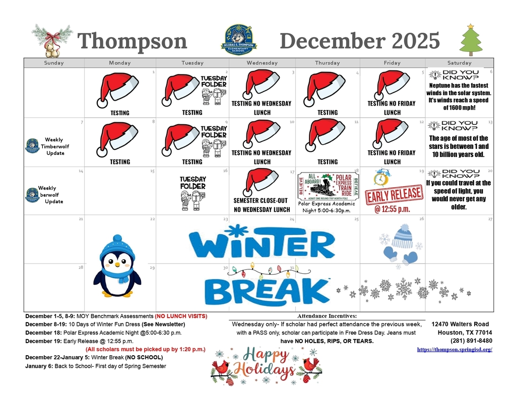 December 2025 Calendar