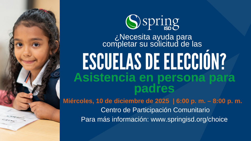 ¿Necesita ayuda para completar su solicitud de las Escuelas de Elección? Asistencia en persona para padres el 10 de diciembre de 2025
