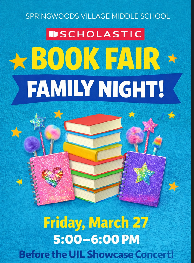 Scholastic Book Fair Family Night Friday, 5-6