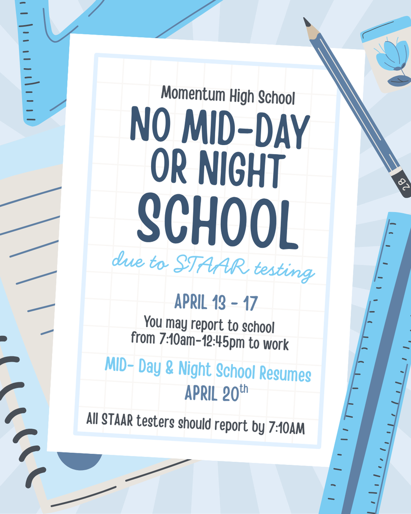 no md/pm for april EOC testing