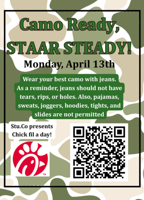Cammo Day Monday April 13