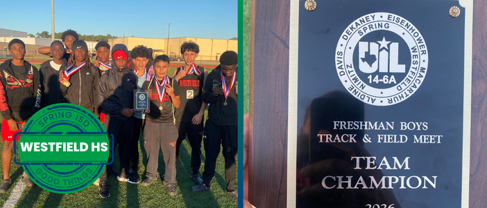 Westfield Freshman Boys Track Brings Home the District Crown