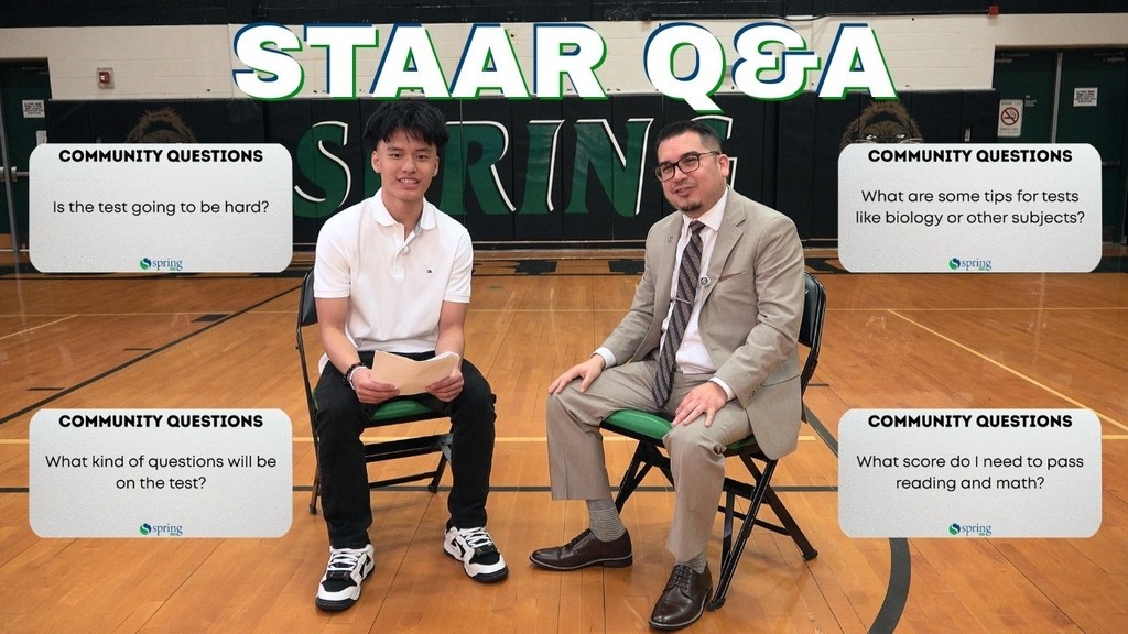 STAAR Q and A - Spring High School student Jaylan Tran sits down with Spring ISD Superintendent Dr. Kregg Cuellar 