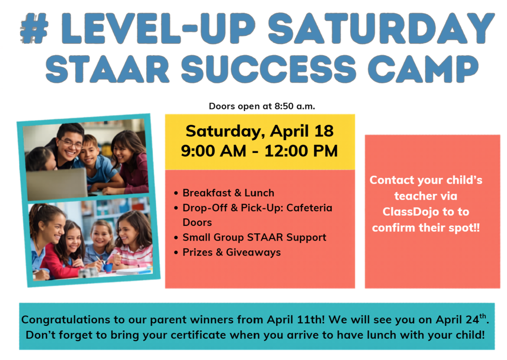 Level- UP Saturday STAAR Success Camp