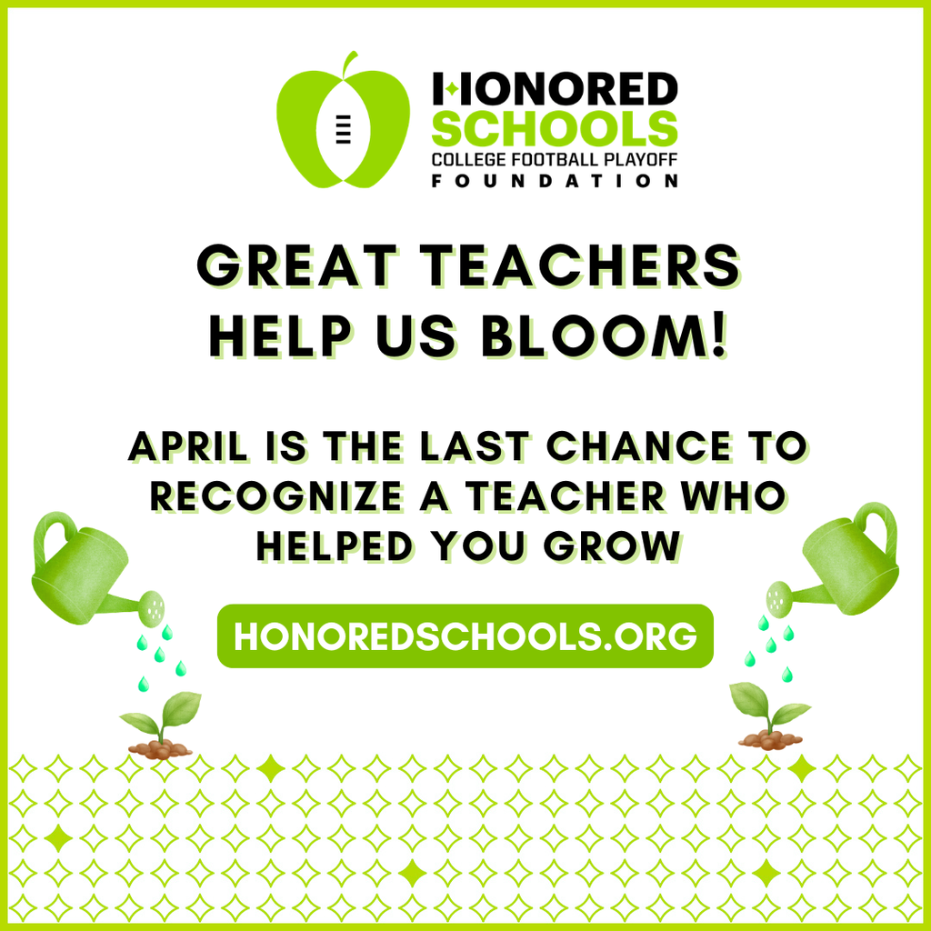 Great Teachers Help Us Bloom! honoredschools.org
