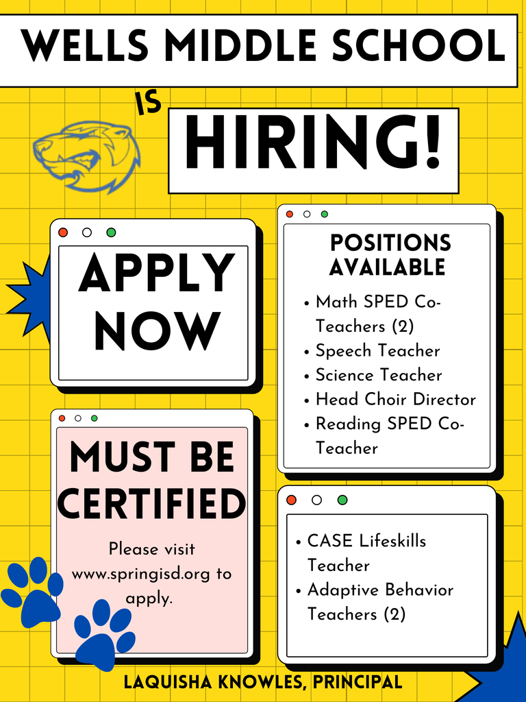 WMS Hiring Flyer