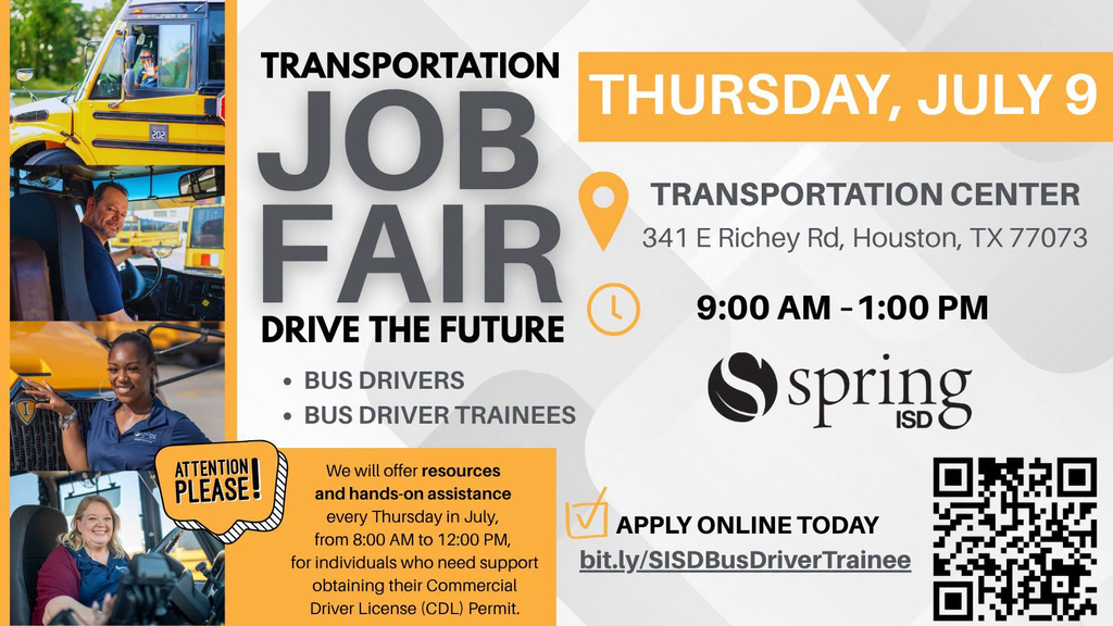 Transportation Job Fair, Thursday, July 9