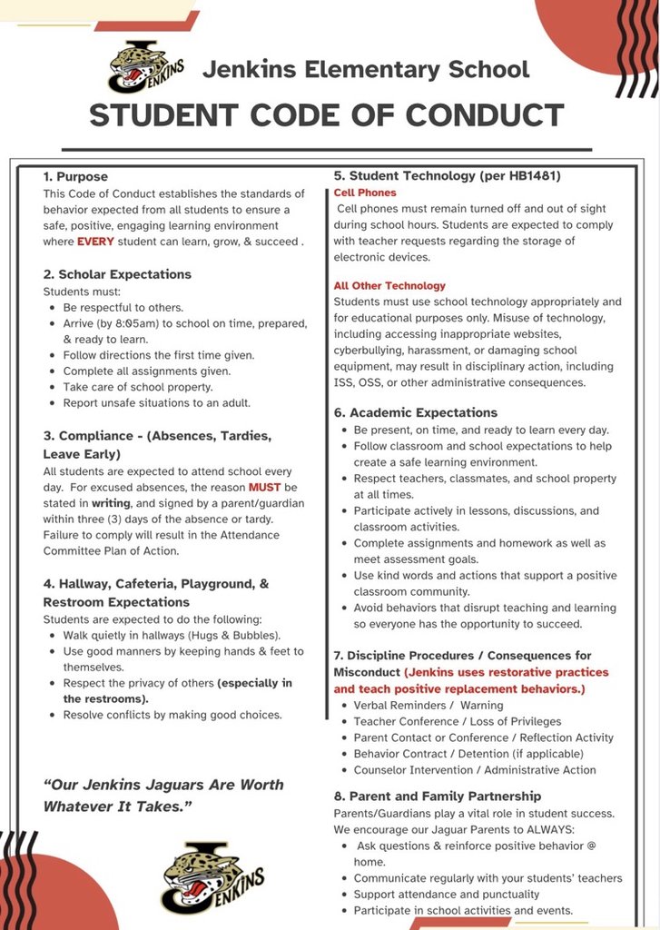 student code of conduct
