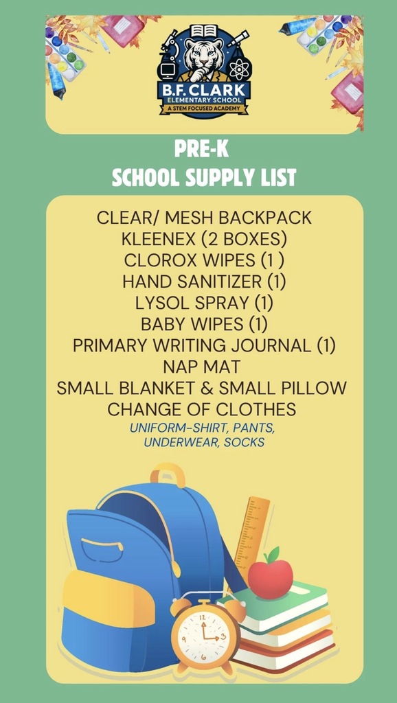 School Supply List 