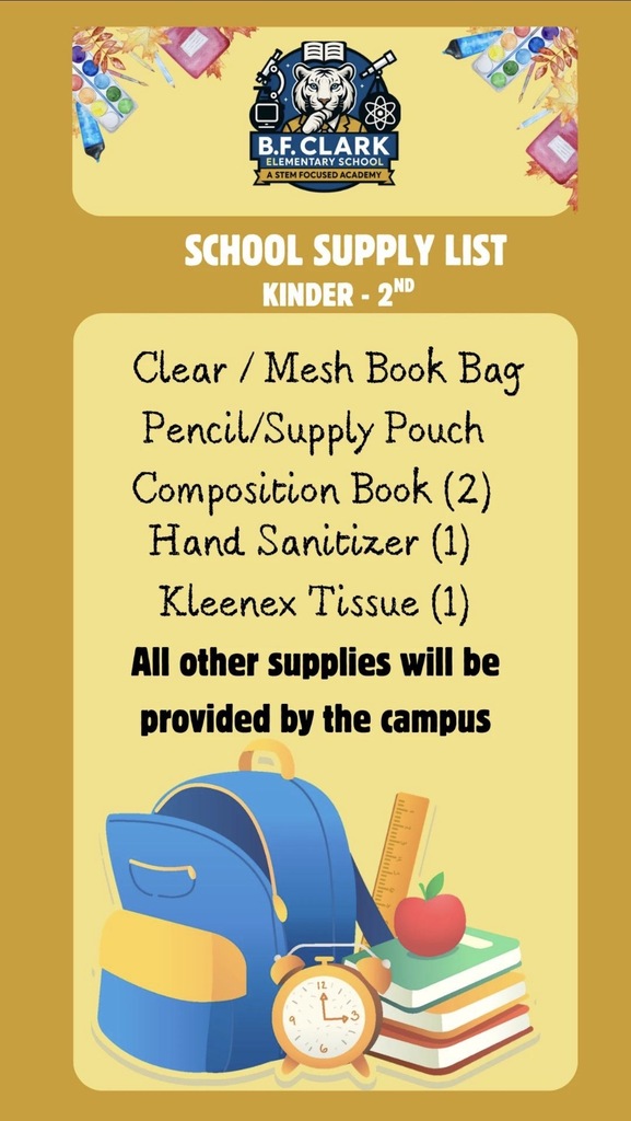 School Supply List 