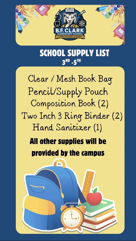 School Supply List 