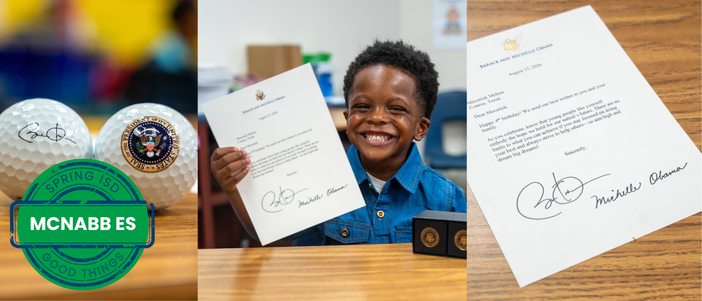 Special Delivery: McNabb Student Gets a Birthday Surprise from the Obamas