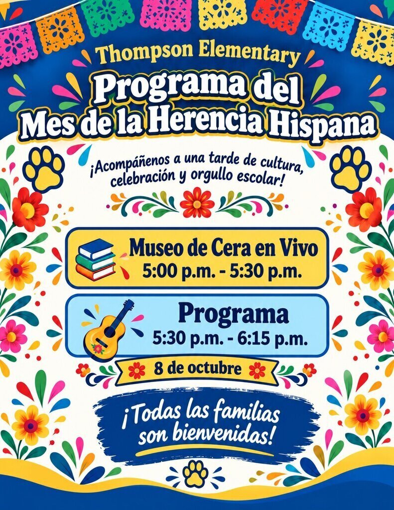Hispanic Heritage Spanish Flyer