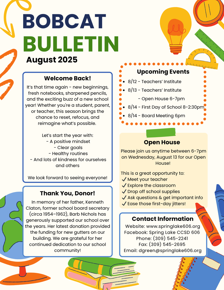 August Bobcat Bulletin